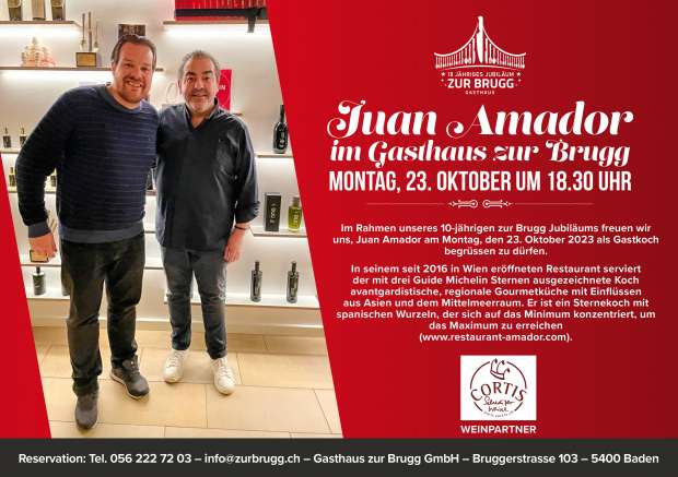 Juan Amador im Gasthaus zur Brugg